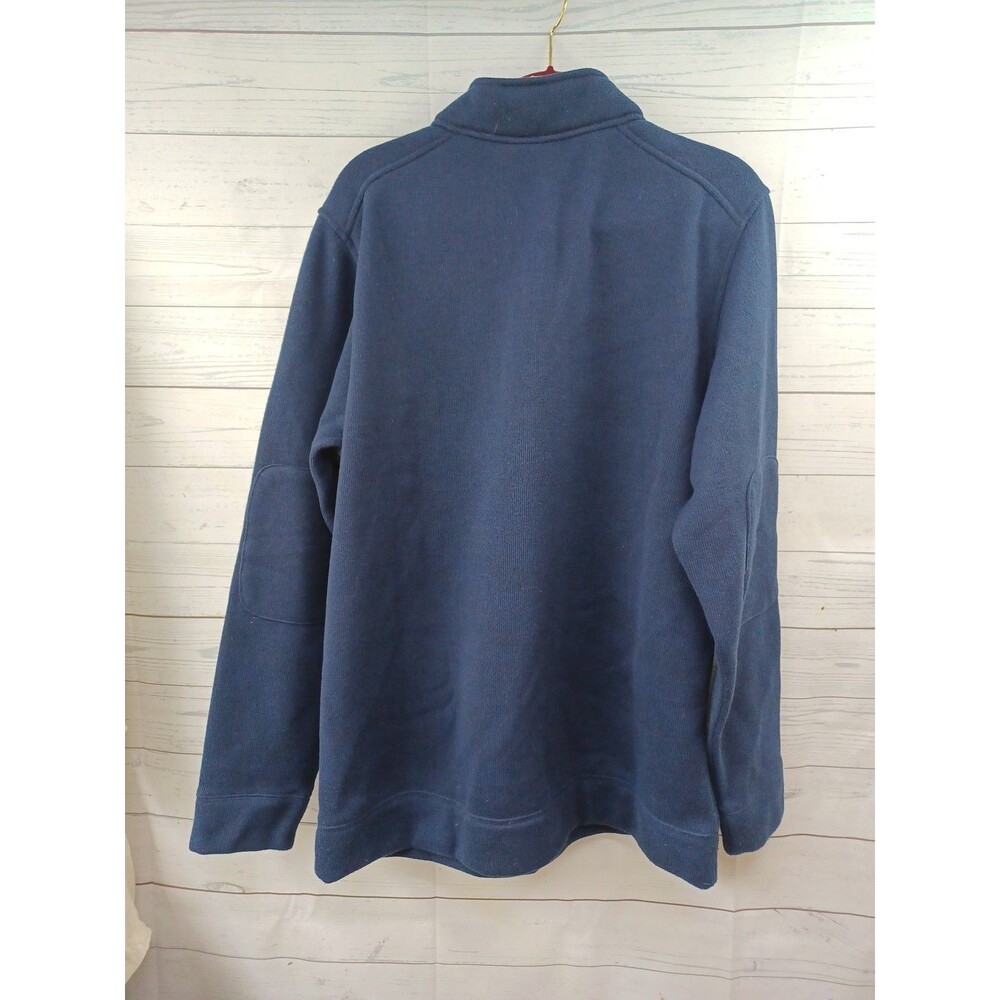 Columbia Sweater XL Gray Fleece Quarter Zip Pullover Long Sleeve Zip Pocket Mens - Picture 3 of 6